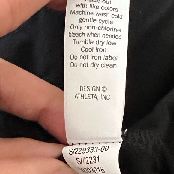 Athleta Womens Windward Modal Black Sleeveless Midi Wrap Dress Picnic Small Chic - Picture 10 of 15